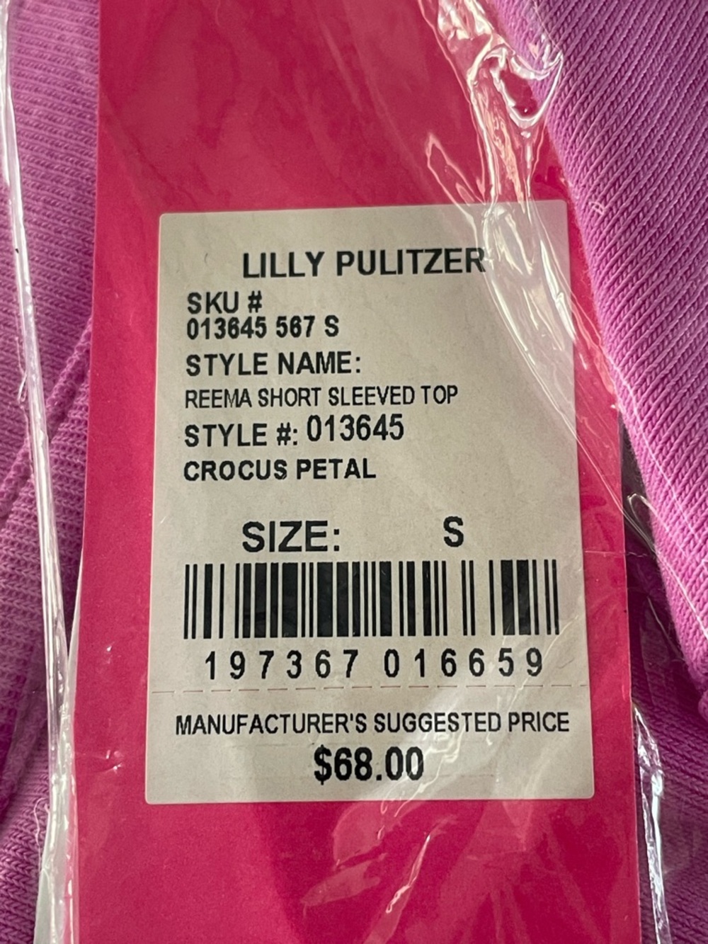 NWT Lilly Pulitzer Reema Short Sleeve Top S - Picture 5 of 5